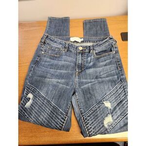 💕Kendall + Kylie Moto Distres Skinny Jeans Women's Size 28 waist and 29 inseam